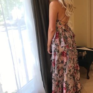 Fame and Partner’s Full Length Floral Dress